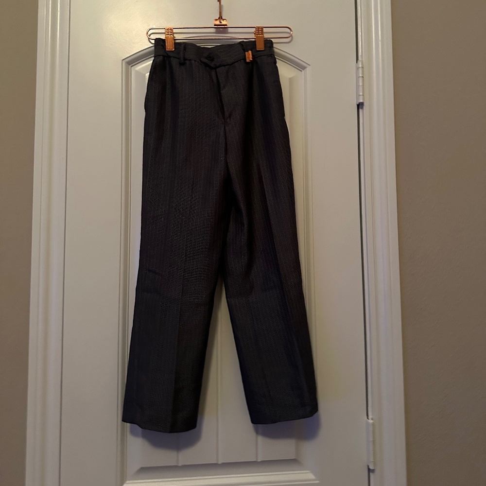 James Morgan Dark Gray Pinstripe Dress Pants Size L